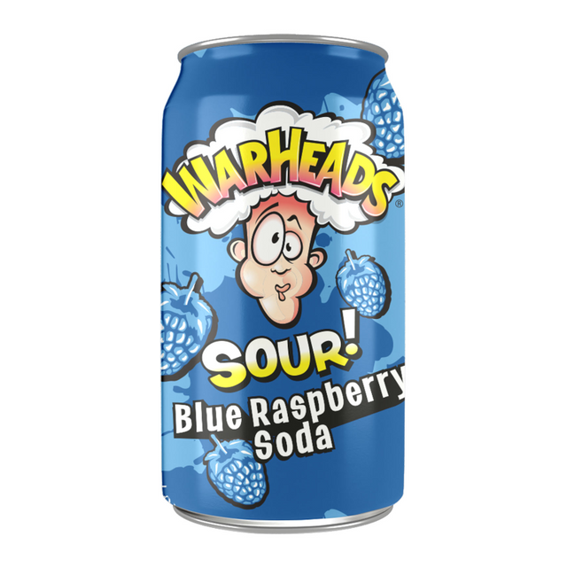 Warheads SOUR! Blue Raspberry Soda - Sweet Dreams